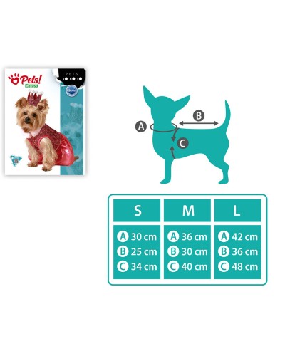 Princess Dress for Medium-Sized Dogs | Elegant Costume for Holidays and Parties
